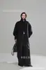 Ropa de Abrigo de Lujo Europea y Americana con Borde de Cuero de Terciopelo de Camello para Mujer, Ropa de Abrigo de Cachemira de Doble Cara, Ropa de Abrigo de Lana, Otoño e Invierno, Gama Alta