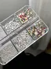 Mini Pedras de Strass Irregulares de Acrílico Resinado de Fundo Plano para Nail Art
