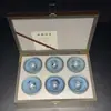 Linterna de Flor Azul Horno Jianyang Taza de Té Esmalte Mineral Original Base de Hierro Taza de Té de Cerámica Fácil de Mantener Color Regalo para Uso Personal