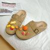 Zuecos Pantuflas Retro Birkenstock para Mujer 2025 Primavera y Otoño Nuevo Estilo Slip-On Estilo Literario Modernos Versátiles Zapatos Birkenstock