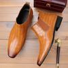 Botines Chelsea para Hombre de Comercio Exterior Punta Cuadrada Versátiles Zapatos de Moda Botas Cortas de Mezclilla Botas Martin Retro para Hombre