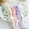 Banda Elástica de Encaje Plisado de Hongo Multicolor de Alta Calidad de 1 cm de Alto Banda Decorativa para el Cabello DIY Ropa de Bebé Encaje Elástico