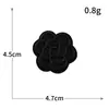 Patch de Tecido Bordado Preto Autoadesivo Sem Costura para Jaqueta de Penas DIY Patch para Roupa com Buraco Insígnia de Letra Bordado Computadorizado