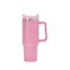 Nuevo Vaso para Coche de Segunda Generación de 40 oz Vaso de Aislamiento Térmico de Acero Inoxidable con Asa Vaso con Pajita Vaso Portátil para Exterior para Coche