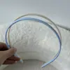 Faixa de Cabelo Acrílica de Camada Dupla Cor Creme Coreana com Dentes Fixos Presilha para Cabelo Quebrado Acessórios de Cabelo Feminino para Primavera e Verão