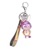 Pingente de chave de coelho fofo de acrílico colorido boneca de coelho requintada chaveiro de carro ornamentos de mochila atacado