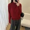 Cárdigan de Ganchillo Hueco de Cuello Medio Alto para Mujer 2026 Nuevo Estilo Suéter Abrigo Adelgazante Estilo Coreano Conjunto Top de Principios de Otoño