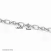 Cadena de Perlas Ovaladas, Cadena Diagonal, Cadena de Acero Inoxidable, Cadena para DIY, Materiales para Collares y Pulseras, Accesorios, Accesorios de Cadena de Acero de Titanio