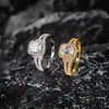 Anillo de caja de ensueño de plata S925 con moissanita cerrada, precio transfronterizo, la mejor venta, nueva fuente, fábrica al por mayor