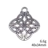 40x34mm 6.6g Multicolor DIY Aleación de Zinc Accesorios Colgantes Colgante Nudo Celta