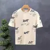 ¡Guau, Camiseta de Verano para Estudiantes Hombres, Estilo Coreano de Moda, Holgada, Sencilla, Cuello Redondo, Manga Corta, Estampada