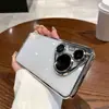 Adequado para Capa de Celular Huawei Pura70Ultra de TPU Galvanizado Capa Protetora Ultra Fina Anti-Queda Mate80 com Película para Lente