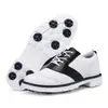 Zapatos de golf antideslizantes para dropshipping transfronterizo, talla grande, impermeables, zapatillas deportivas de estilo británico, zapatos blancos transpirables para hombre