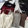 Ropa Exterior Sexy de Otoño con Escote en U y Espalda Descubierta Espalda Hermosa Nueva Llegada para Mujer Chaleco con Almohadilla en el Pecho Camisola Interior sin Marca 6680