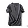Camiseta masculina de linho de estilo chinês de verão de manga curta 2021 nova moda coreana casual camiseta uma geração de cabelo