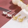 Pendientes de lingote, pendientes sencillos de uso diario, diseño de nicho de moda nacional para mujer, pendientes de alta calidad sin dormir, mini pendientes