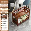 Mesa de té, Mesa de té pequeña para uso doméstico, Estación de preparación de té, Gabinete lateral, Gabinete de té, Estante de almacenamiento, Estante de almacenamiento para hojas de té y juego de té