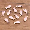 10 Colgantes de Acero Inoxidable Multicolor Dorado de Doble Cara con Goteo de Aceite para Peces, Cangrejos, Delfines, Corales, Caballitos de Mar DIY para Viajes de Commuting a la Moda