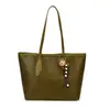 2026 Nuevo Estilo Coreano Moda Bloque de Color Bolso de Hombro de Moda Textura Retro Bolso de Hombro Único Bolso Tote Texturizado de Gran Capacidad