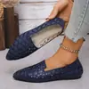 2026 Corte bajo (hueco) Zapatos Planos Casuales sin Cordones con Diseño Floral Transpirables Ligeros de Moda Versátiles Zapatos Individuales Transfronterizos