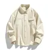 Camisa de Manga Larga con Hombros Caídos tipo Algodón para Hombre-C2452K