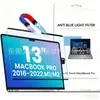 Película Protectora para MacBook Estilo Magnético Anti-Luz Azul Transfronteriza Adecuada para Portátil Apple Protección Ocular y Protección contra Radiación