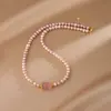 Pulsera de Perlas de Agua Dulce Irregulares Rosa-Morado para Mujer, Elegante y con Estilo, con Cuentas Patrón y Dijes de Amatista