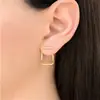 Aretes de botón para mujer aretes de botón tipo chaqueta moda para mujer aretes pequeños de botón joyería