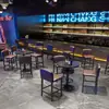 Mesas Altas de Bar y Sillas, Discoteca, Bar Tranquilo, Mesa Libre, Sala de Conciertos, Bistró, Combinación de Taburetes Altos para Discoteca