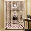Cortina de Cuentas de Cristal para Separador de Sala de Estar, Entrada, Dormitorio, Baño, Cortina para Puerta sin Taladro, Decoración del Hogar Estilo Europeo, Cortina para Pasillo