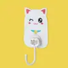 Gancho de dibujos animados lindo adhesivo fuerte bolsa para llaves de puerta cocina creativa pegatina sin costuras baño colgante de pared sin perforaciones