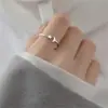 Anillo Fresco de Estrella y Luna para Mujer Lujo Ligero Sentido de Diseño de Nicho Estrella y Luna Apertura Enlace de Dedo Regalo del Día de San Valentín