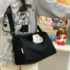 Bolso Cruzado de Hombro Casual de Color Sólido Versátil para Niñas, Estilo Japonés Estudiante Simple Deportivo Ligero para Viajes Cubo