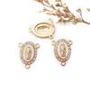 1 Colgante Pequeño 16X20mm Goteo de Aceite Doble Agujero Accesorio para Pulsera Pendiente Creativo DIY Pulsera Collar Colgante para Llave