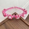 Diadema de Fideos Ondulados de Colores para Niños, Dibujo Animado para Niña, Accesorios para el Cabello Antideslizantes con Dientes y Artefacto para Arreglar el Cabello Suelto