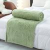 Fabricante Procesa y Personaliza Manta de Felpa de Color Puro de Una Capa Tipo Torre, Manta para Siesta Jacquard Estéreo, Manta para Aire Acondicionado de Oficina