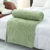 Manta de Felpa con Piel de Torre Personalizada por el Fabricante, Jacquard Tridimensional, Vellón Coral, Manta para Siesta de Oficina, Manta de Franela para Aire Acondicionado