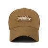 Sombrero de Primavera con Agujeros Plegables de Nuevo Ajuste para Hombres y Mujeres con Letras Bordadas de Algodón Casual a la Moda