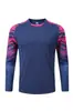 Uniforme de Treinamento para Competição Manga Longa Protetor de Peito de Goleiro Traje de Proteção Conjunto de Uniforme de Goleiro Calças Longas e Curtas