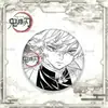 25 Nuevas Insignias de la Serie de Bocetos a Tinta de Kimetsu no Yaiba Tomioka Giyuu Muichiro Shimi Xiaobanba