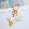 Llavero Lindo de Dibujos Animados Estilo Coreano Sanrio Aleación Conejo Cachorro Anti-pérdida Bolsa para Auriculares Colgante para Niña