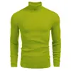 Suéter de cuello alto liso para hombre de otoño e invierno transfronterizo, estilo coreano ajustado, jersey de punto base a rayas para hombres jóvenes