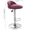 Taburete de bar con giro y ajuste de altura, silla para mostrador, taburete con ruedas para uso doméstico, taburete alto moderno con respaldo, popular en línea