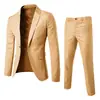 En stock todo el año, los trajes de hombre más vendidos de corte slim para negocios, bodas y fiestas, trajes de primavera y otoño, trajes profesionales