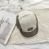 Gorra de Verano de Cinco Paneles con Bloques de Color Estilo Japonés, Estilo Ropa de Trabajo Estilo Montaña, Gorra de Béisbol Unisex para Niños, Gorra Planas con Visera de Pato para Protección Solar al Aire Libre