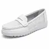 Directo de fábrica, nuevos mocasines planos de primavera/verano de talla grande, zapatos casuales huecos para mujer, mocasines, zapatos de suela de goma para mamá