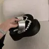 Sandalias de Moda de Verano para Mujer 2025 Nuevo Estilo Zapatos de Playa de Tacón Alto Plataforma de Suela Gruesa Sandalias de Tira Estilo Hada