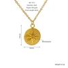 Colar Retro Francês Estrela Bamang Aço Inoxidável Feminino Personalizado Moda Estilo Ins Pingente de Metal Corrente de Clavícula de Aço Titânio Feminino