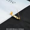 Venta directa, oferta, alta calidad, precio especial, insignia de seguridad, ropa, broche de metal simple, accesorios de joyería DIY.