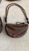 Saco de Bolinho de Vaca Pequeno da Pele da Vaca Saco Crossbody das Mulheres Novo Saco de Couro Genuíno Crescente Feminino Saco High-end Bolsa de Ombro